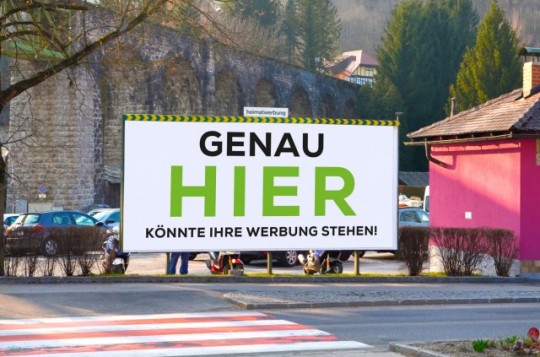 Plakatwerbung in Waidhofen