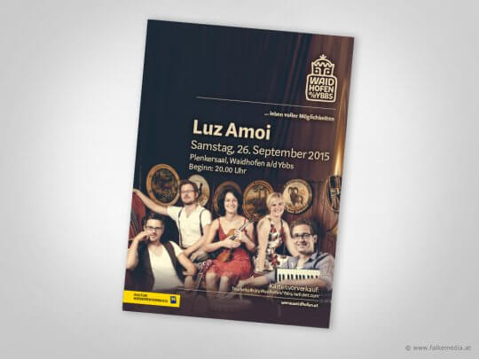 Plakat für die Veranstaltung Luz amoi