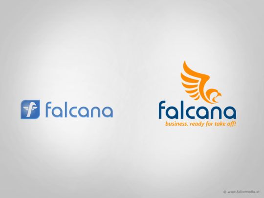 Logo falcana vorher nachher
