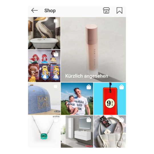 Instagram Shopping Tab