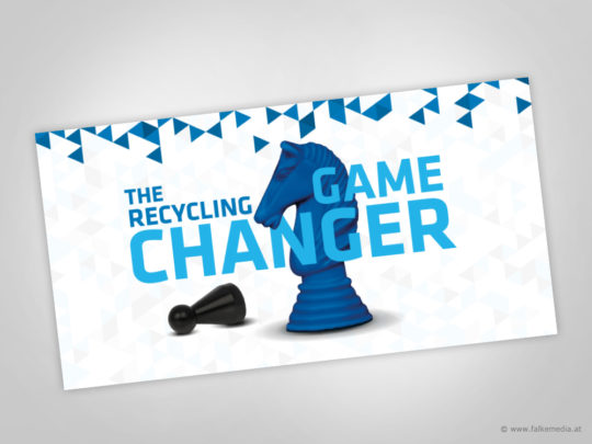 Key Visual und Slogan "The Recycling Game Changer"