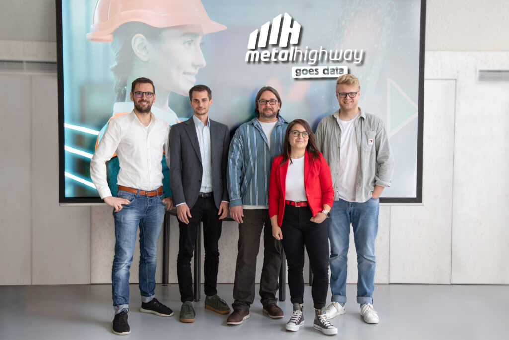Gruppenfoto mit Matthias Wagner, Andreas Hirtenlehner, Christian Artner-Yanni, Dóra Balog-Szima und Moriz Steiner